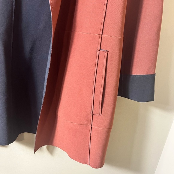 Traveler’s by Chico’s Open Front Drape Cardigan Jacket Size 0 (S) Rust Black - Picture 4 of 8